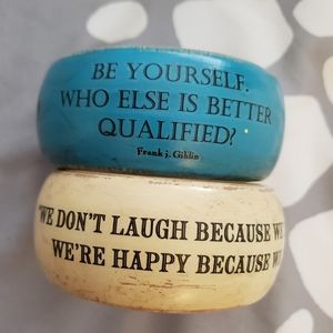 Art Deco Wood Bracelets (2)